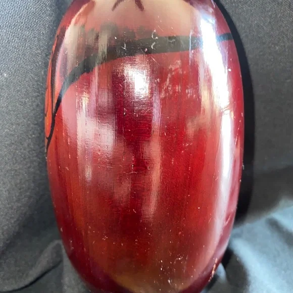 Daruma Japanese wooden doll Newport kokeshi Handcrafted. - Picture 4 of 10